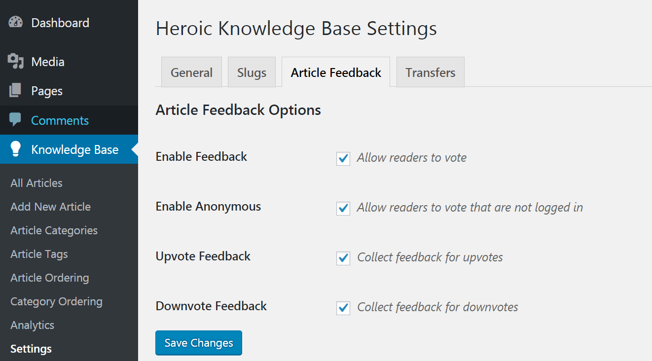 Habilitación de los comentarios de los usuarios en KnowAll.