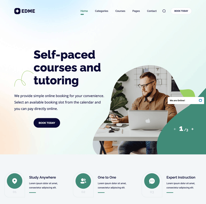 Edme Eğitim WordPress Teması