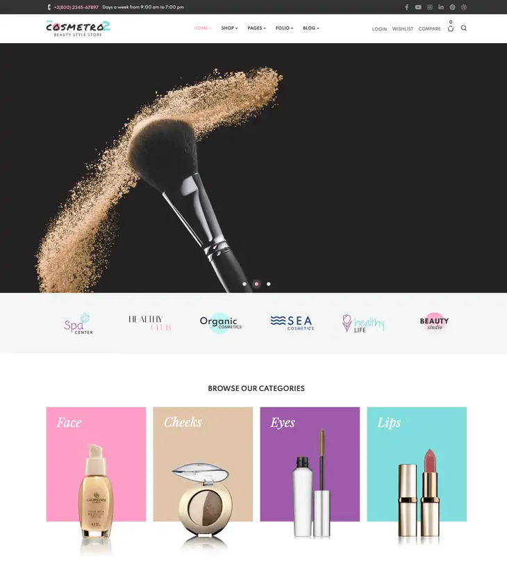 Cosmetro WordPress 主题