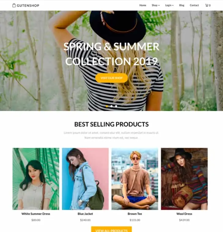 Gutensho WordPress主题