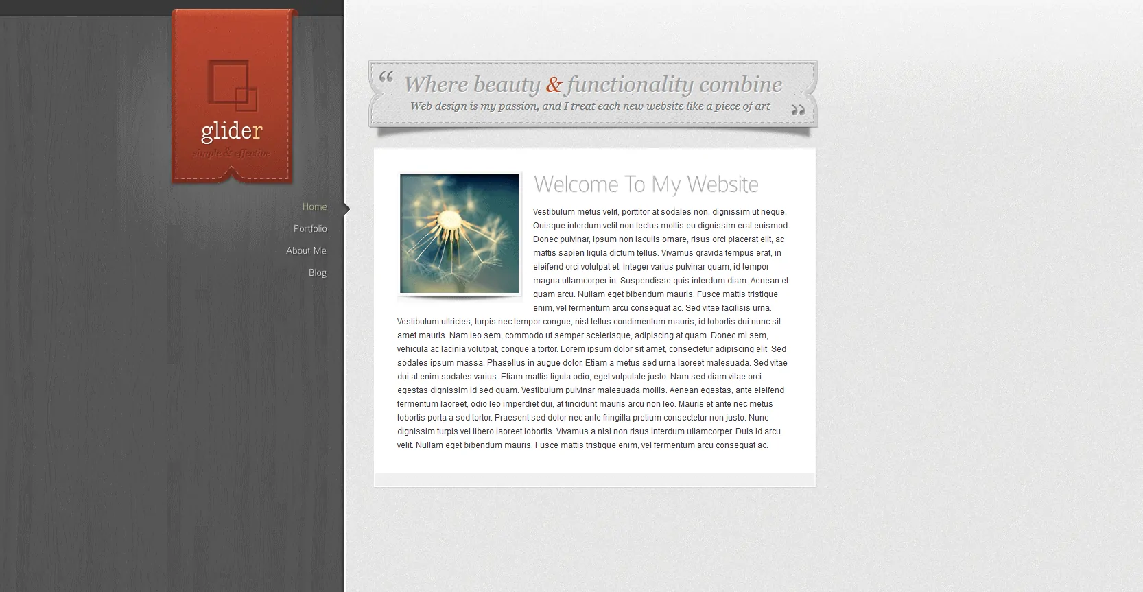 Portföy WordPress teması