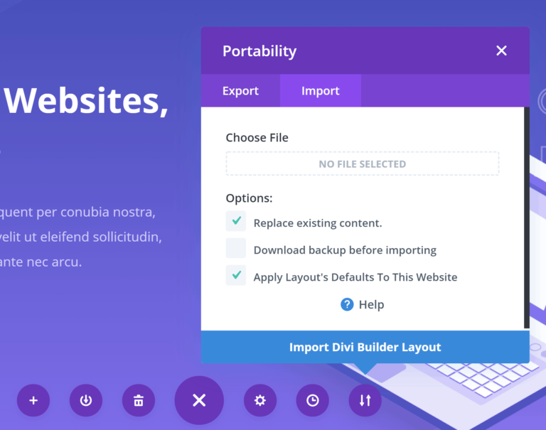 Divi Builder 便携盒