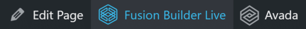 Fusion Builder Live WordPress 工具栏