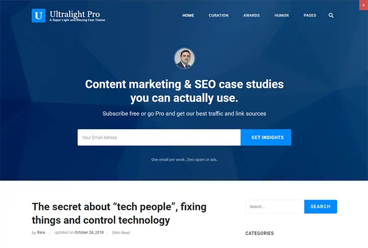 Motyw WordPress Ultralight Pro