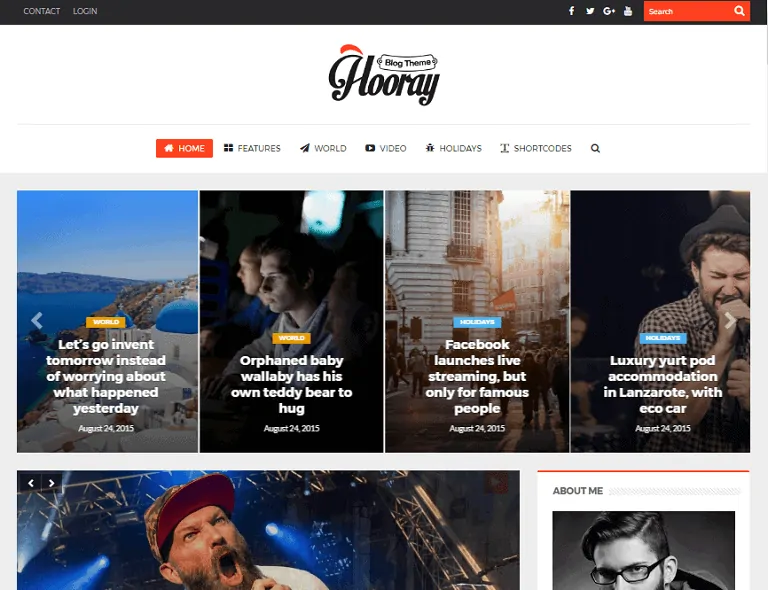 Brawo WordPress motyw bloga