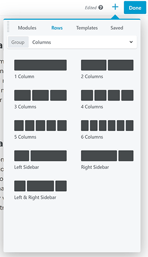 Insertar columnas en Beaver Builder