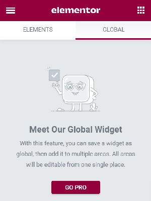 Go Pro para widgets globales