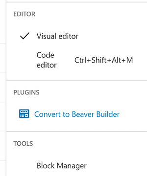 Convertir a constructor de castores