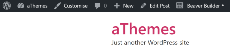 Inicie Beaver Builder desde la barra de administración