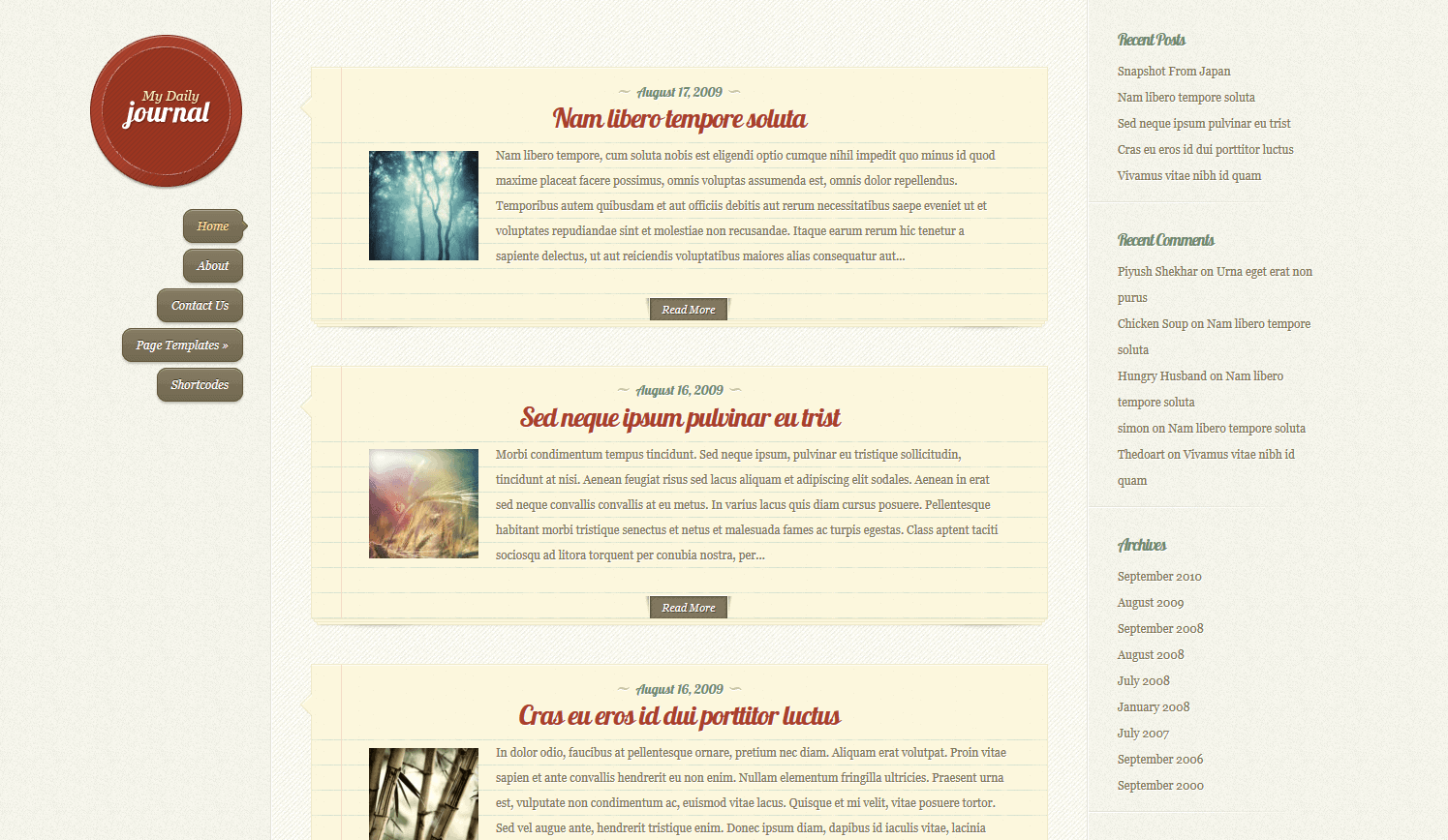 blog tema de wordpress