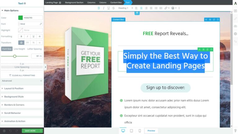 Edición de una plantilla