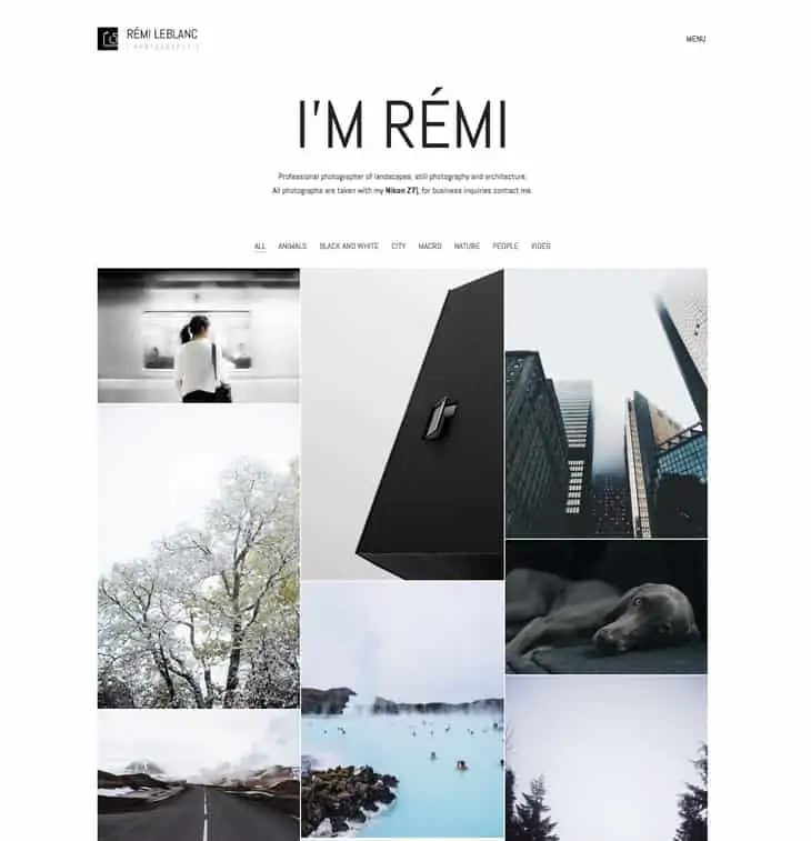 Тема WordPress для фотографов Kalium