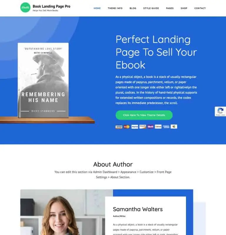 Pagina di destinazione del libro Pro