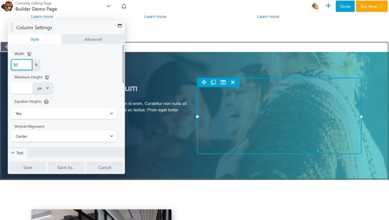 Interfejs Beaver Builder