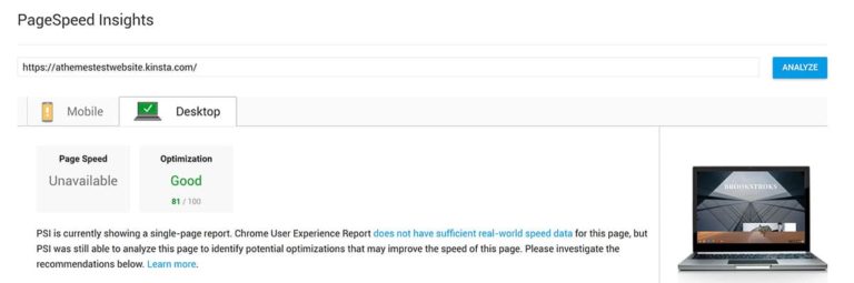 Google PageSpeed ​​Insights