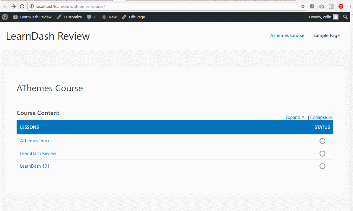 exemple de structure de cours learndash