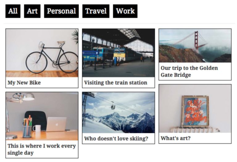 WP Ultimate Post Grid eklentisi örneği