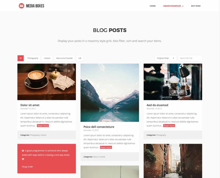 Medya Kutuları Portföy Blog Yazıları Düzeni