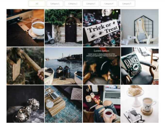 Grid Kit Portfolio Gallery 示例