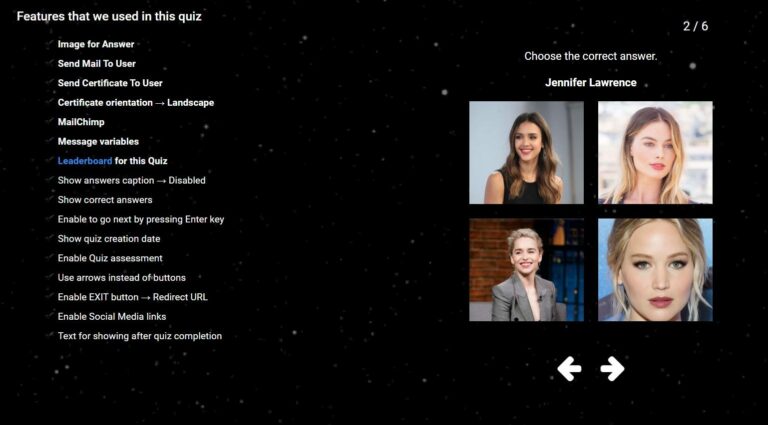 クイズメーカーのクイズの例