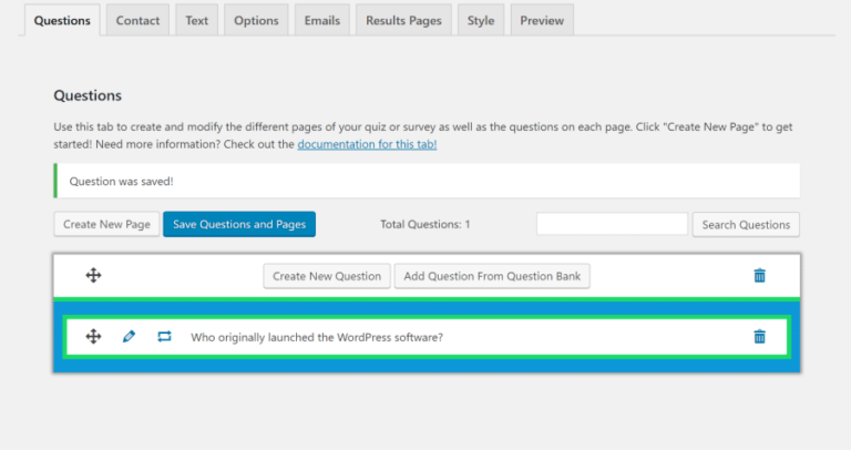 クイズと調査マスターの質問
