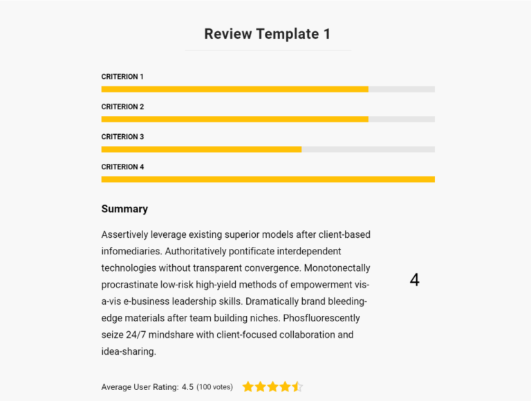 Exemplu Ultimate Reviewer