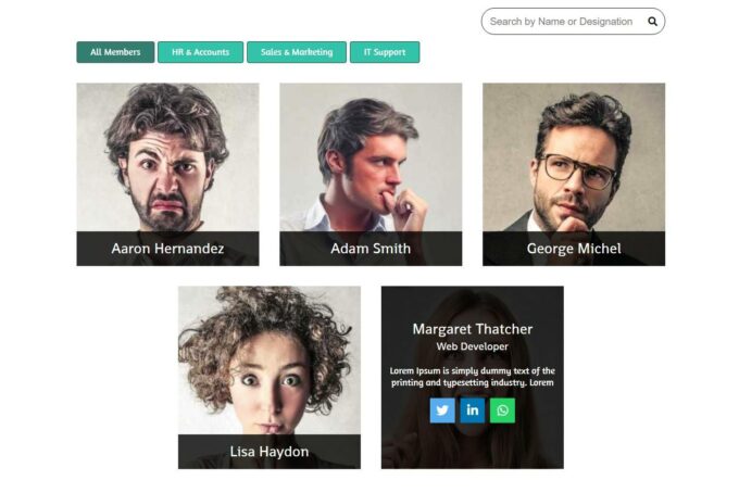 Сетка с фильтрами Ajax