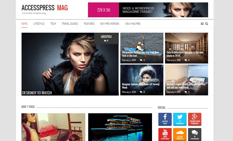 برنامج Accesspress Mag