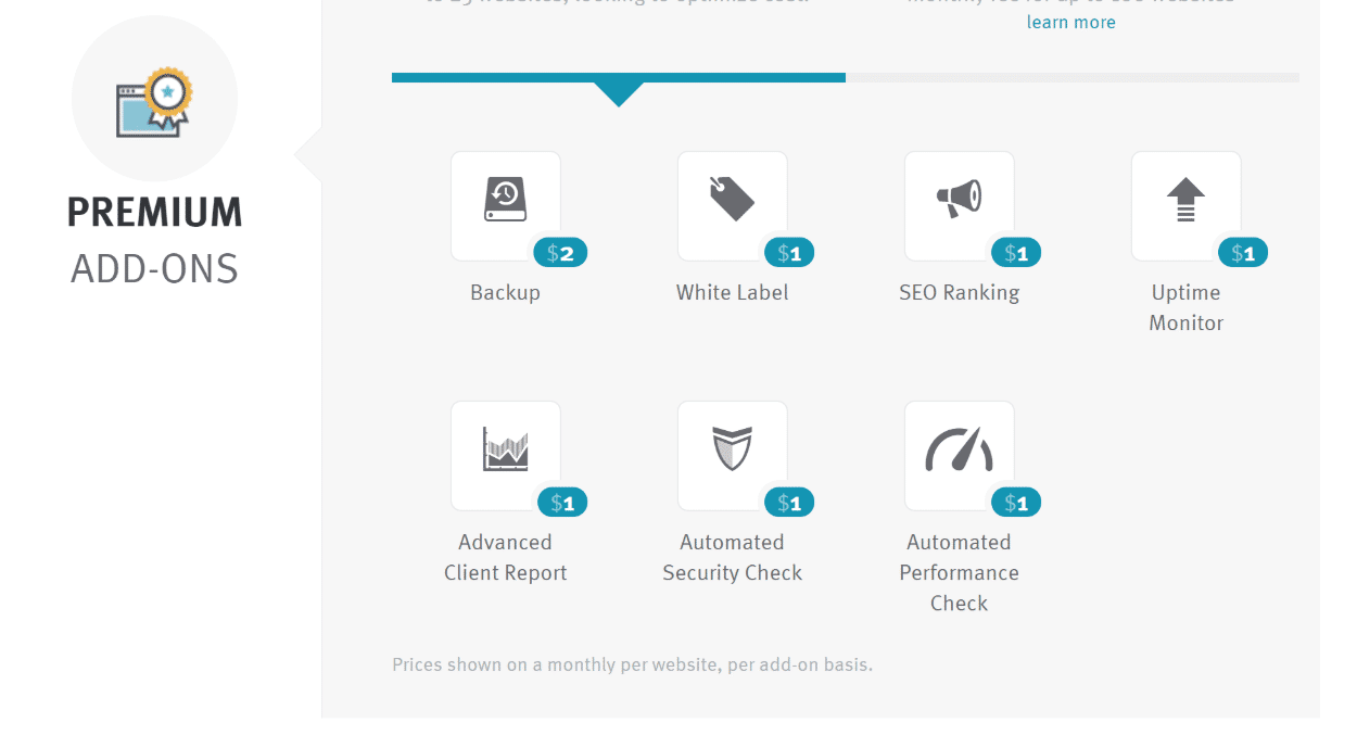 Tarification de ManageWP
