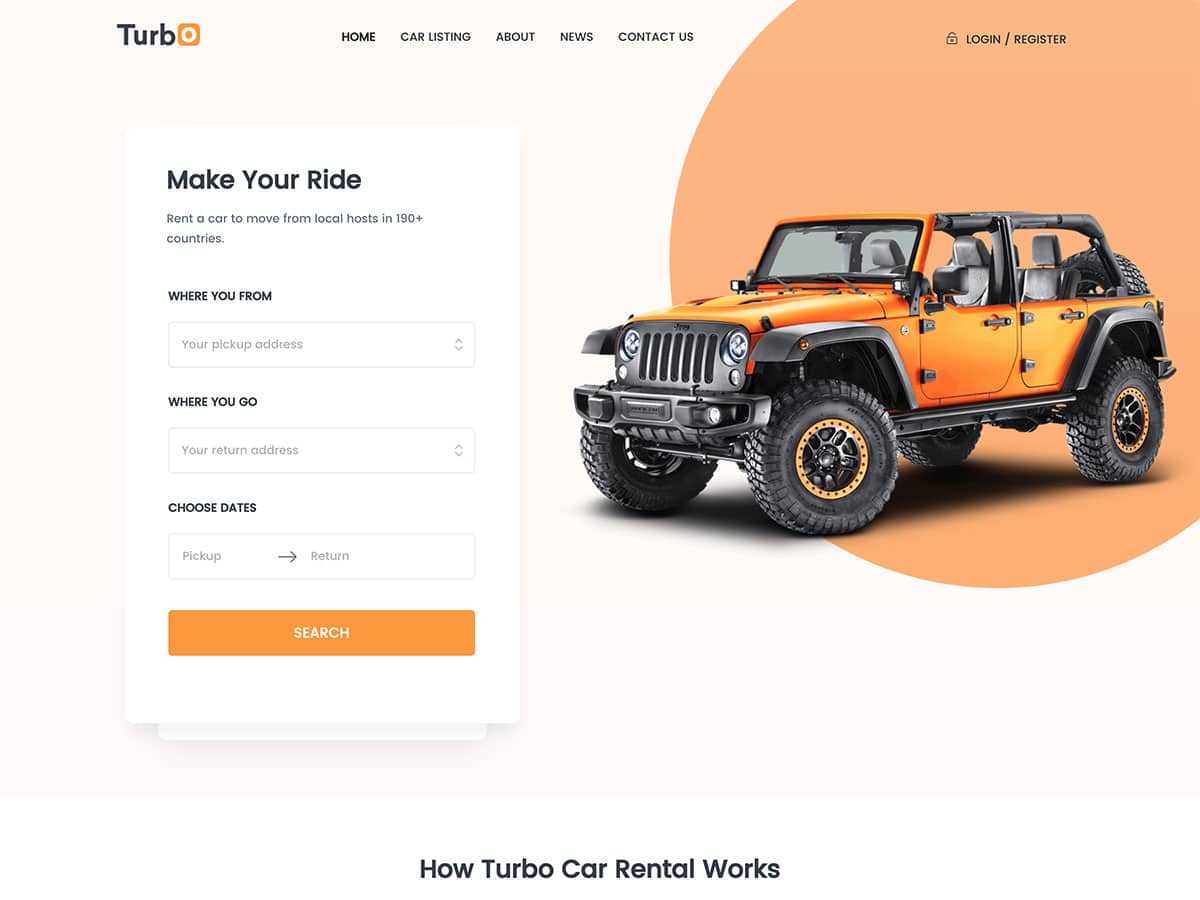 tema wordpress rezervare turbo