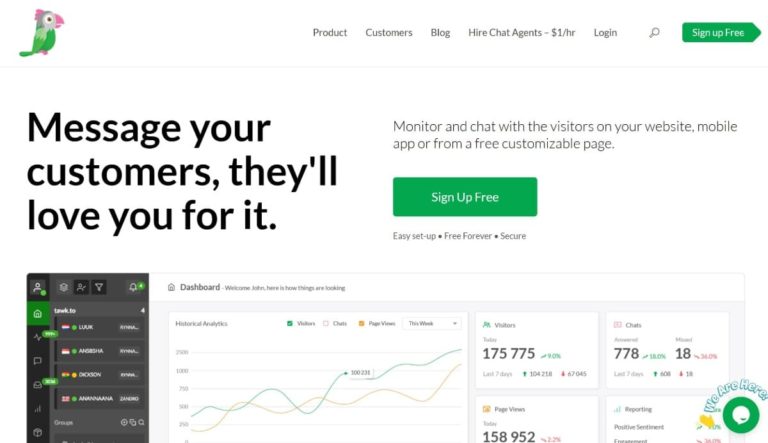 wordpress 的 tawkto 实时聊天插件