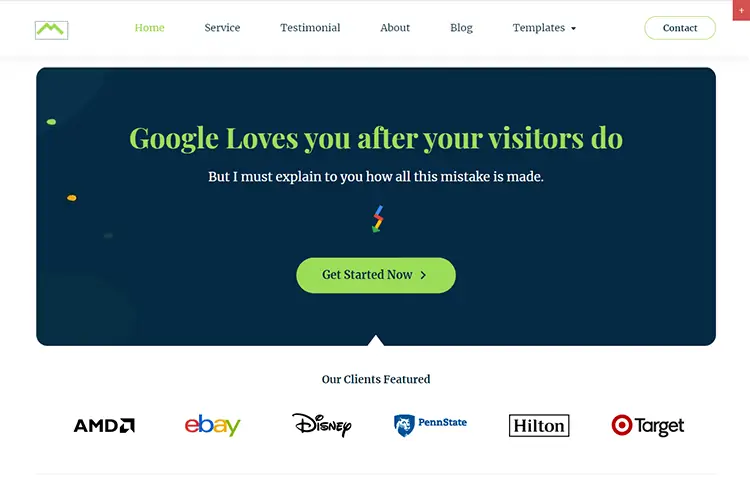 Лаборатория роста SEO WordPress тема
