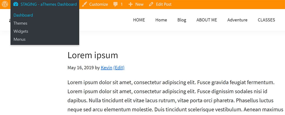 Bagian Depan Situs Pementasan