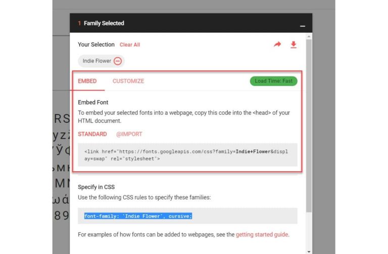 インディーフラワー埋め込み情報