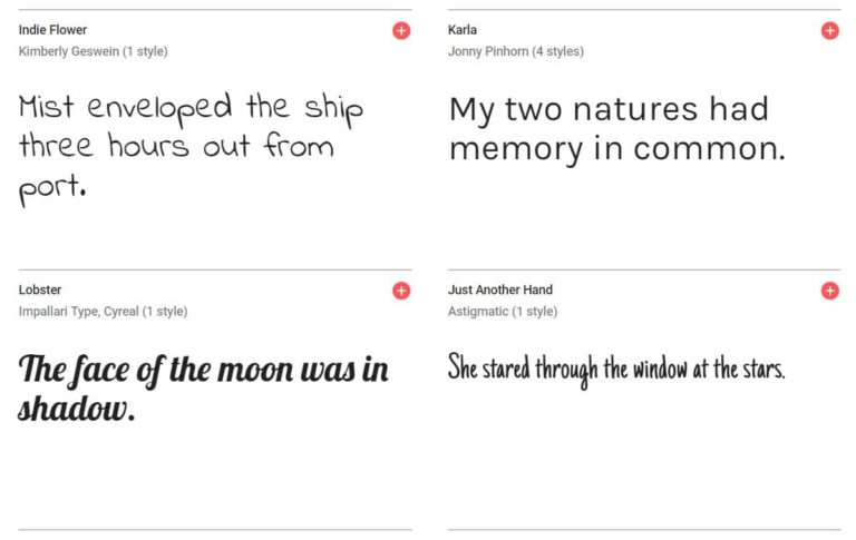 Google Fonts