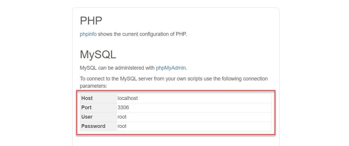Détails MySQL