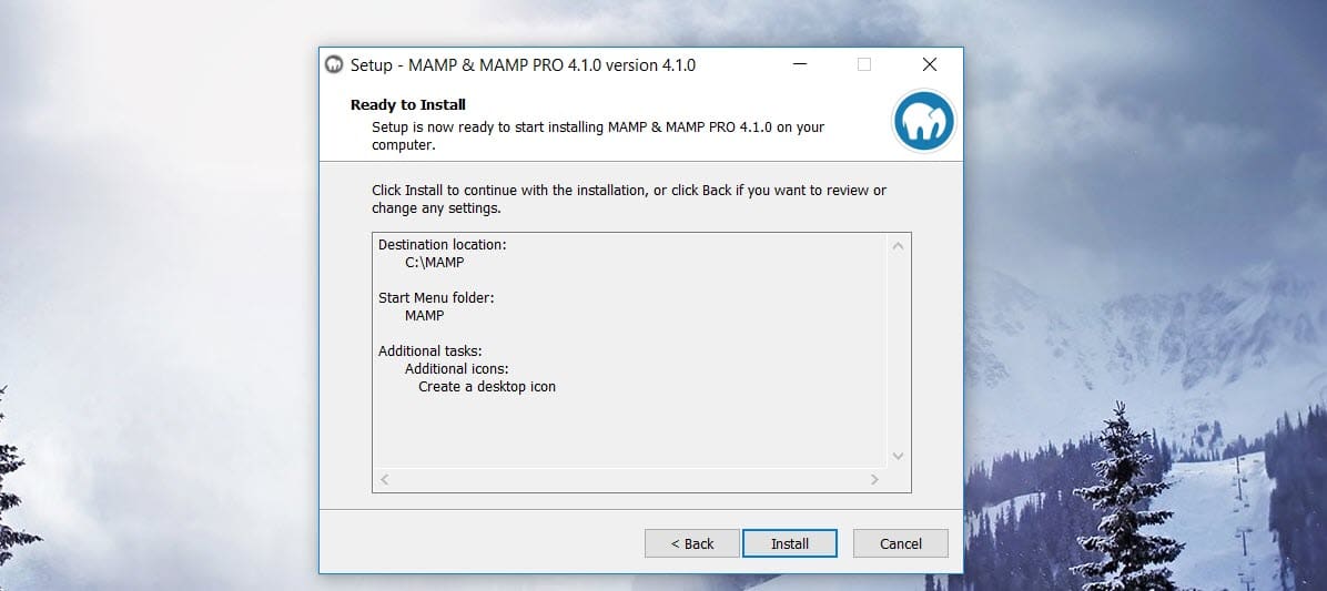 Installation MAMP