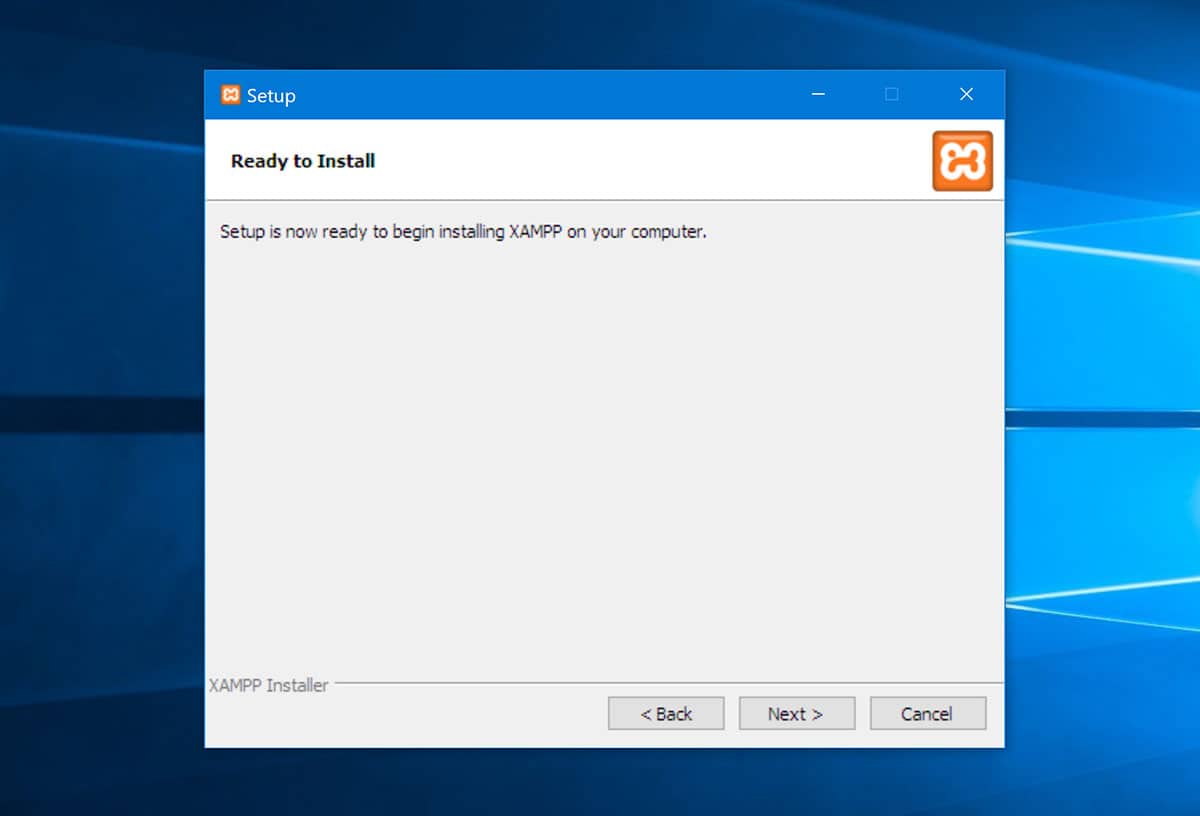 XAMPP 설치 시작