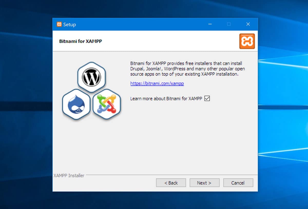 XAMPP 설정의 Bitnami 메모