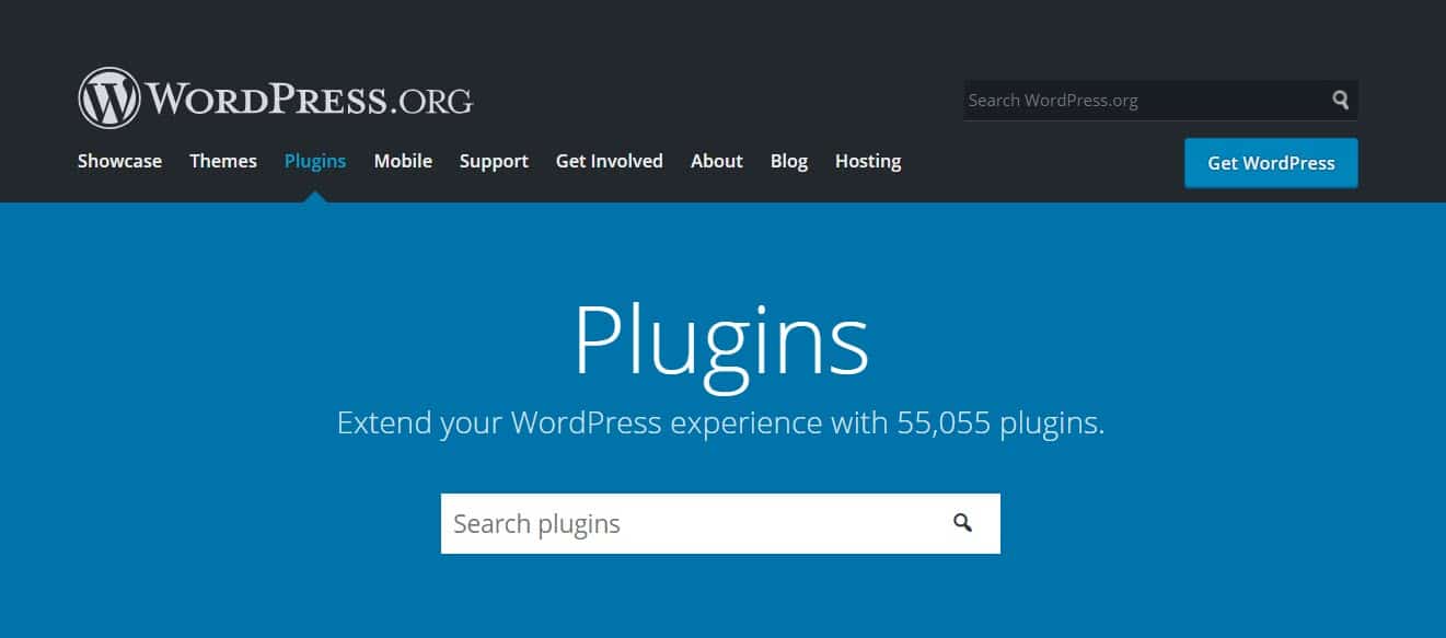 WordPress.orgホームページ