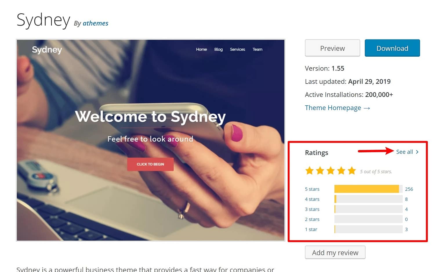 Évaluations de WordPress.org