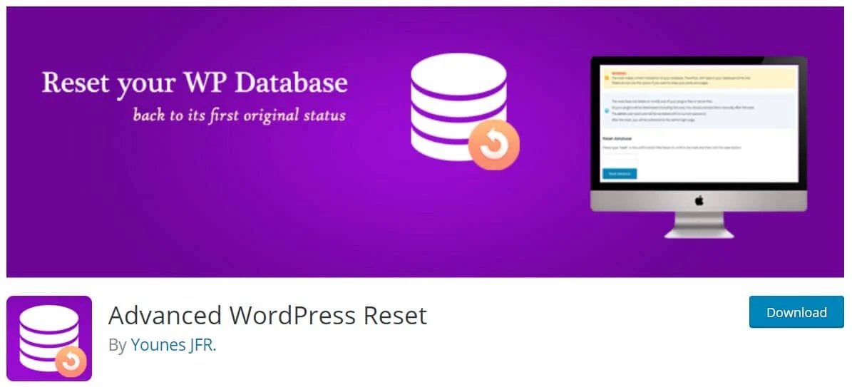 Réinitialisation avancée de WordPress