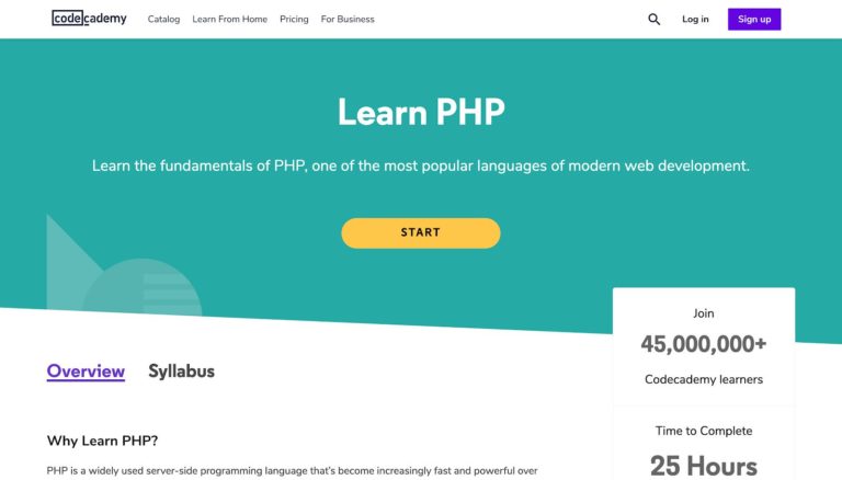 Aprende PHP Codecademy