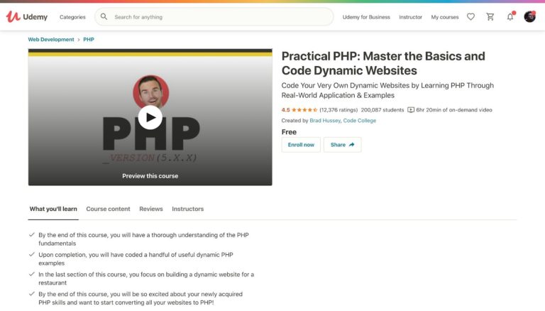PHP práctico Udemy