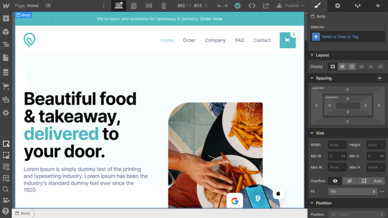 Webflow Designer
