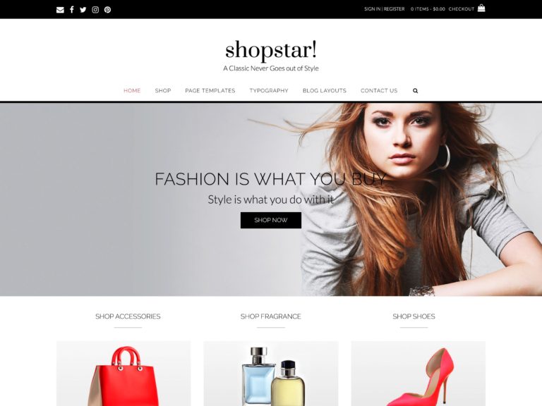 Il tema Shopstar.