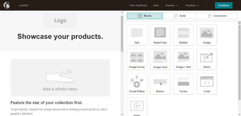 Mailchimp facilità d'uso