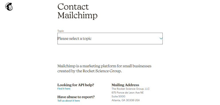 Servizio clienti Mailchimp