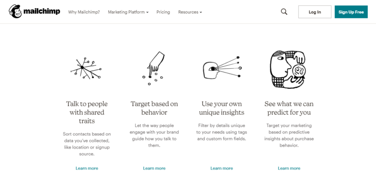 Segmentazione Mailchimp