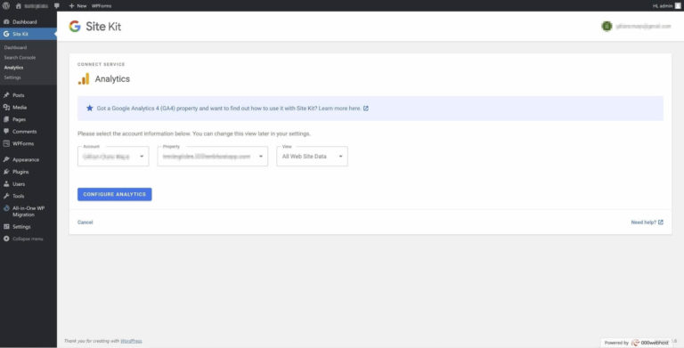 Google Analytics en WordPress.
